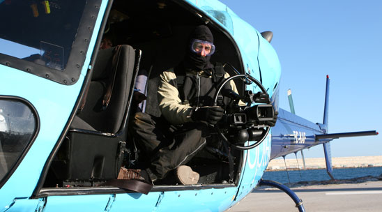 Helicóptero con montura giroestabilizada Kenyon Lab